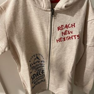 Disney Mountains Zip Fleece Sweater NEW WITH TAGS